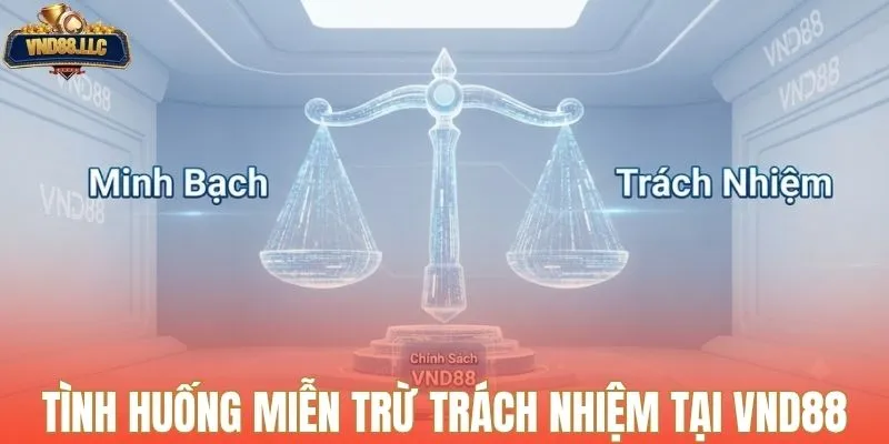 Tình huống miễn trừ trách nhiệm tại nhà cái VND88